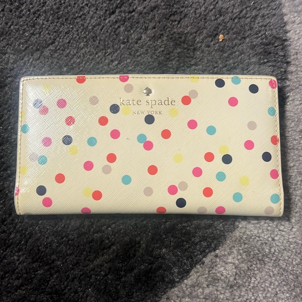 Kate Spade polka dot wallet